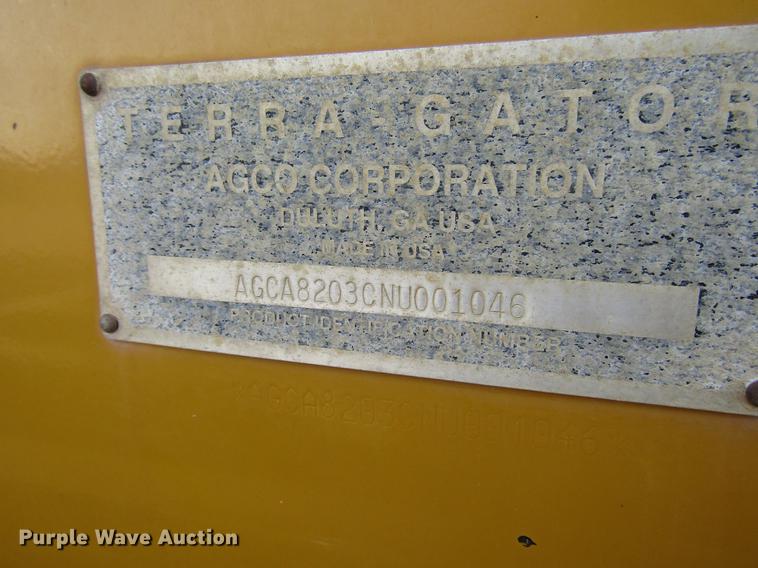 image for item DD4313 2009 Ag-Chem TerraGator 8203 applicator