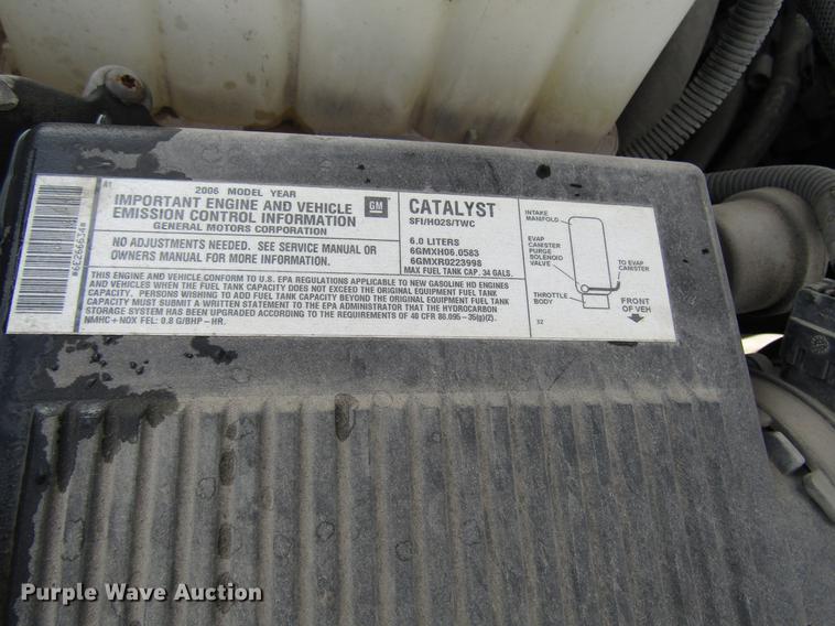 image for item DD4331 2006 Chevrolet Silverado 2500HD pickup truck