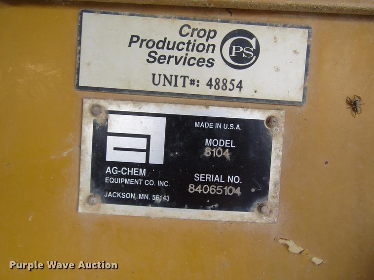 image for item DD4332 2004 Ag-Chem TerraGator 8104 applicator