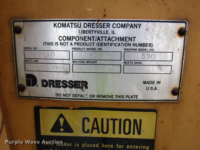 image for item DD4382 Dresser 530 wheel loader