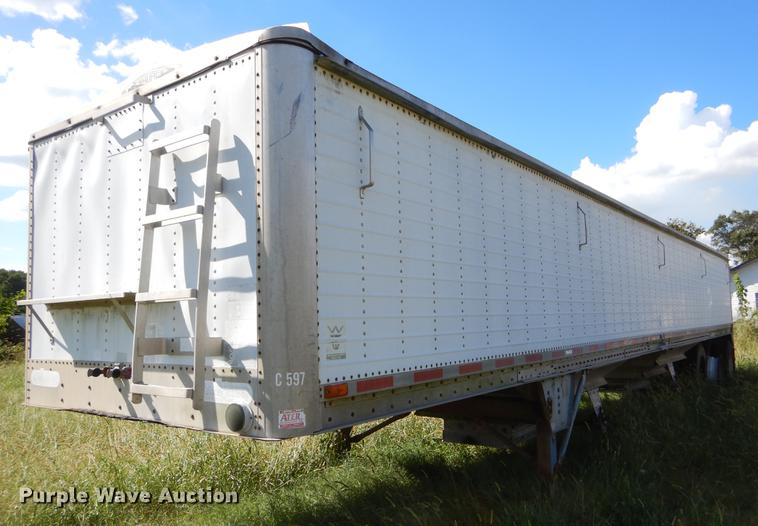 image for item EO9540 1992 Wilson DWH-200 double hopper bottom grain trailer