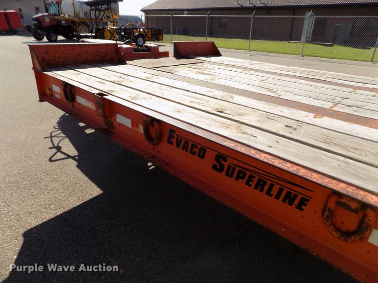 image for item DB4752 2002 Evaco Superline tilt deck equipment trailer