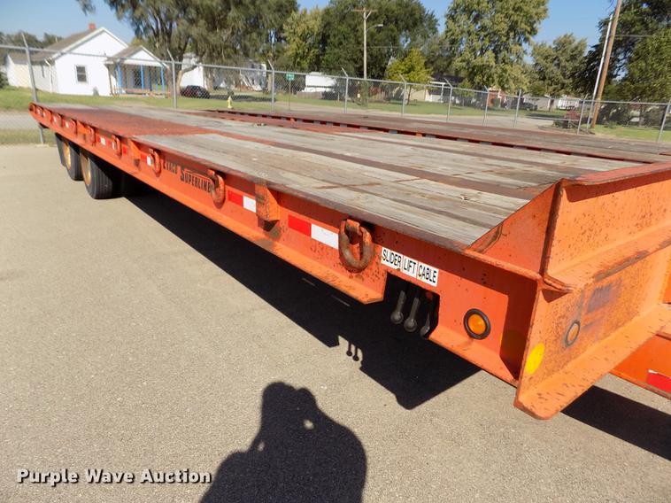 image for item DB4752 2002 Evaco Superline tilt deck equipment trailer
