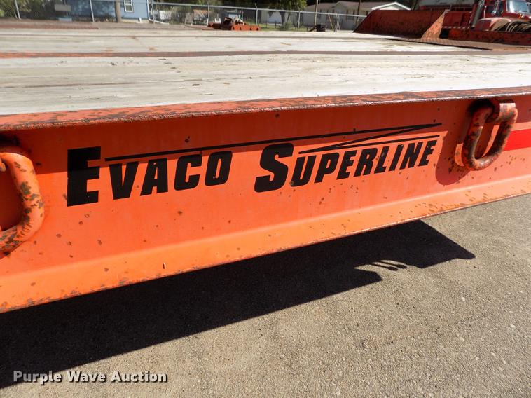 image for item DB4752 2002 Evaco Superline tilt deck equipment trailer