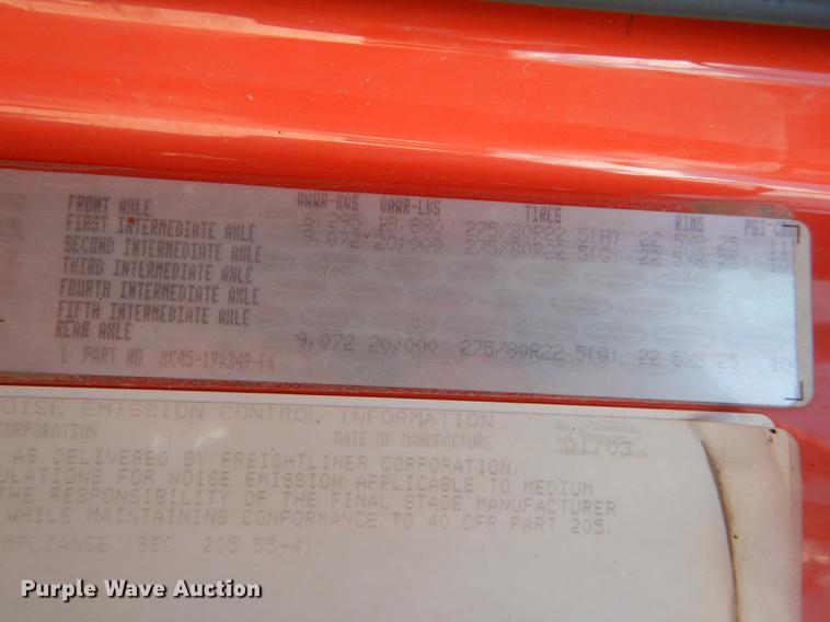 image for item DD6460 2003 Sterling LT7500 dump truck