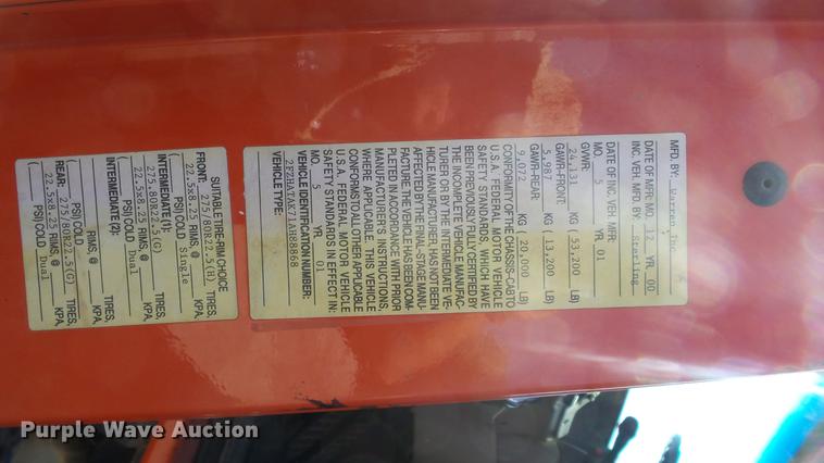 image for item DE7255 2001 Sterling LT7501 dump truck