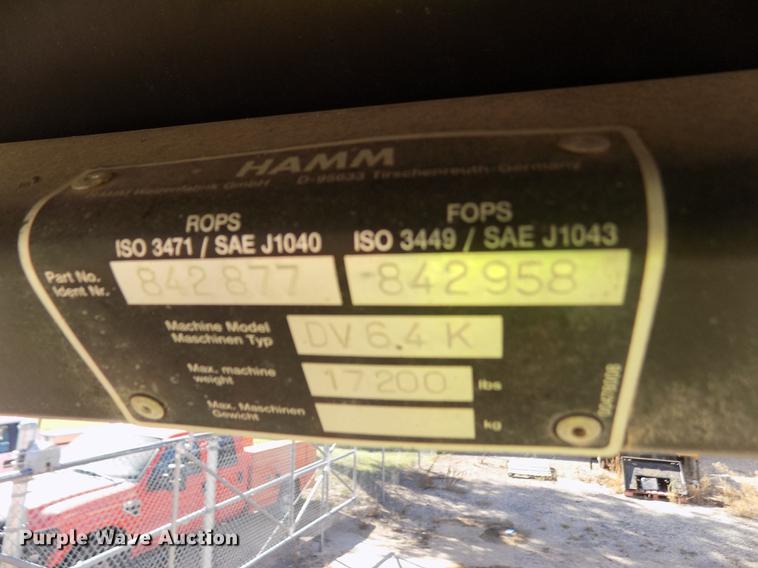 image for item ER9111 1997 Hamm DV64K double drum vibratory roller