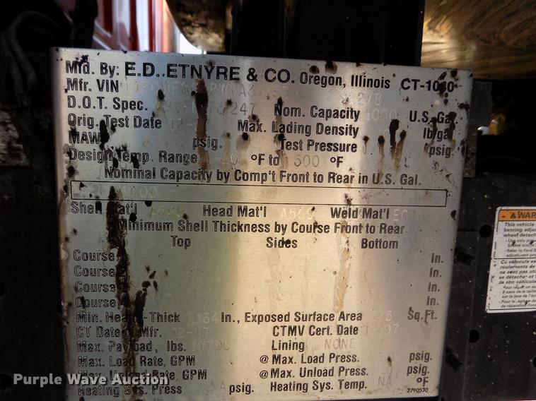 image for item ER9112 1998 Ford F700 oil distribution truck