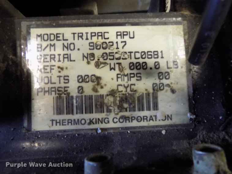 image for item DB8547 (3) Thermo King TriPac auxiliary power units