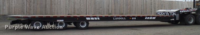 image for item DD5946 2002 Landoll tilt deck equipment trailer