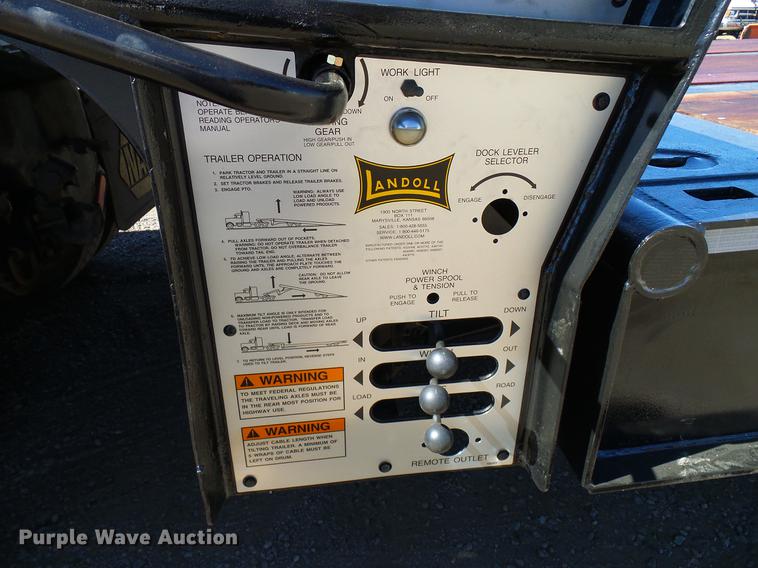 image for item DD5946 2002 Landoll tilt deck equipment trailer