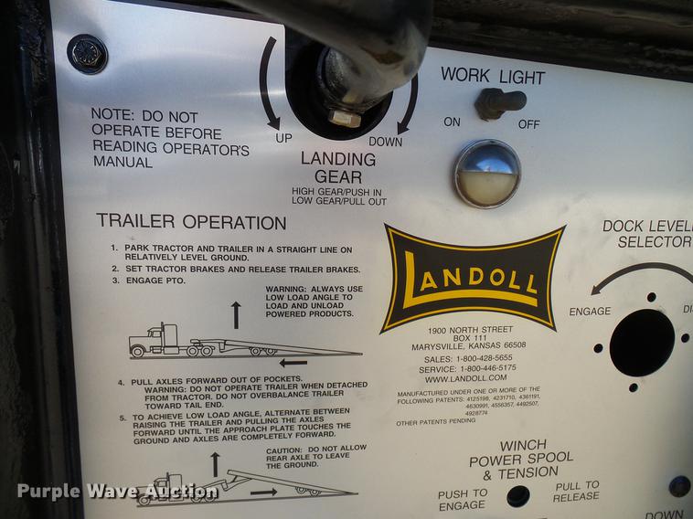image for item DD5946 2002 Landoll tilt deck equipment trailer