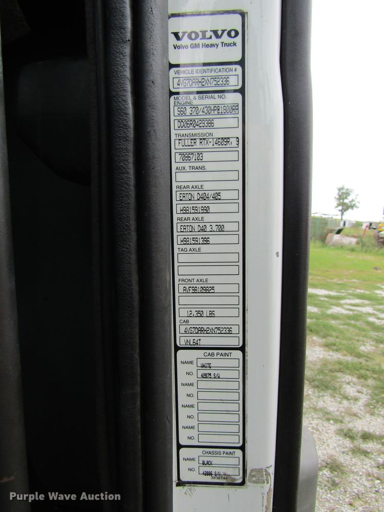 image for item DE5258 1999 Volvo VN semi truck