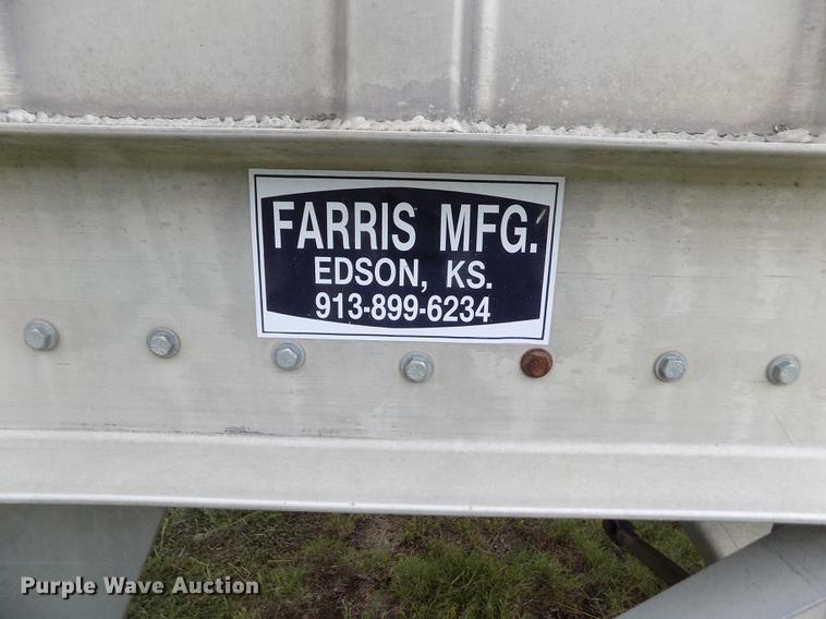image for item ER9107 1994 Farris double hopper bottom grain trailer