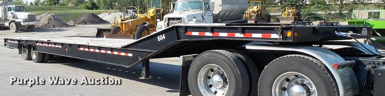 image for item EV9500 1985 Trail King 1948-1350 drop deck equipment trailer