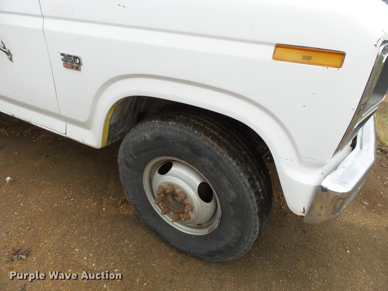 image for item DB7021 1986 Ford F350 dump flatbed pickup truck