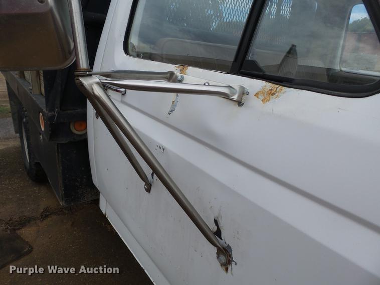 image for item DB7021 1986 Ford F350 dump flatbed pickup truck