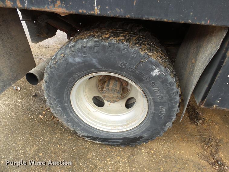 image for item DB7021 1986 Ford F350 dump flatbed pickup truck