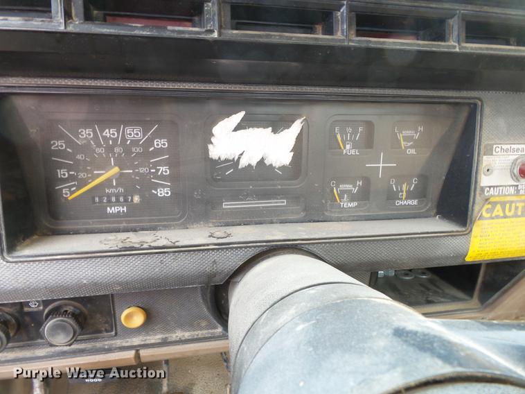 image for item DB7021 1986 Ford F350 dump flatbed pickup truck