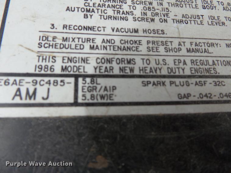 image for item DB7021 1986 Ford F350 dump flatbed pickup truck