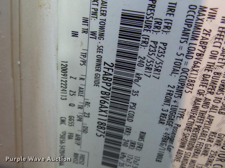 image for item DB7028 2010 Ford Crown Victoria Police Interceptor