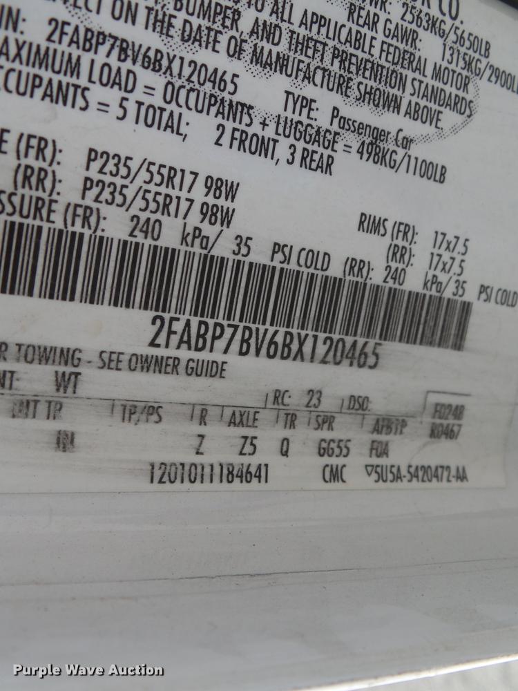 image for item DB7030 2011 Ford Crown Victoria Police Interceptor