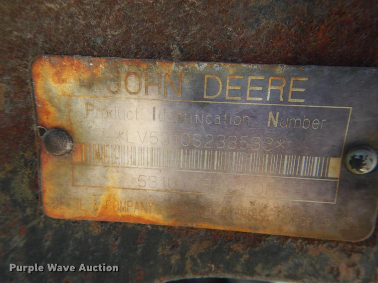 image for item DB8472 1999 John Deere 5310 tractor