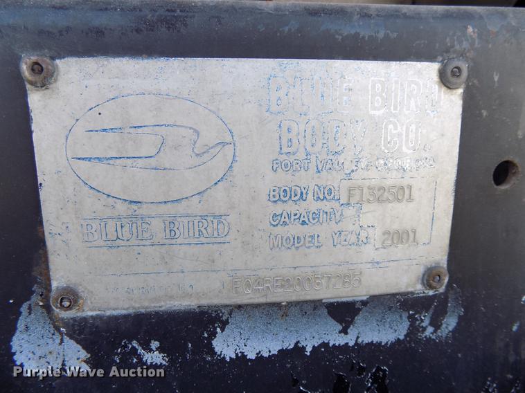 image for item DB8559 2001 Blue Bird LTC40 coach bus