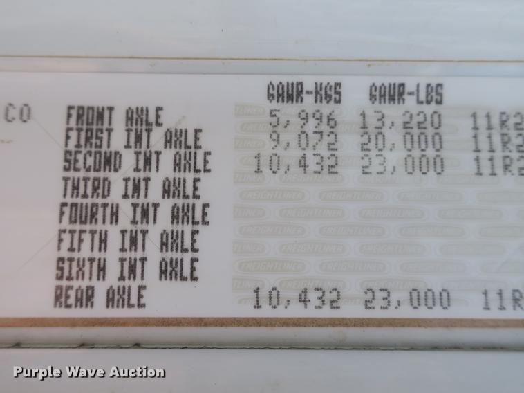 image for item DB8983 2012 Freightliner Coronado SD dump truck