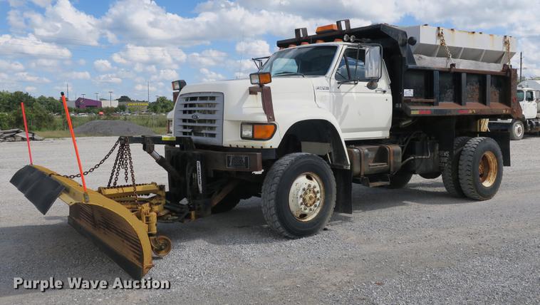 image for item DB8986 1998 Ford F800 dump truck