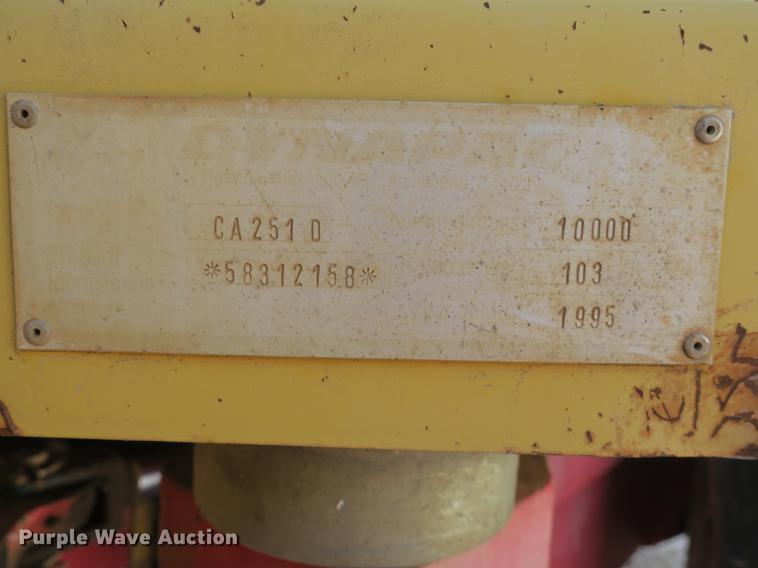image for item DB8993 1995 Dynapac CA251D single drum vibratory roller