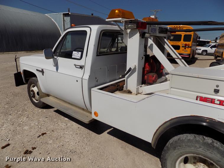 image for item DB9108 1985 Chevrolet Custom Deluxe K30 tow truck