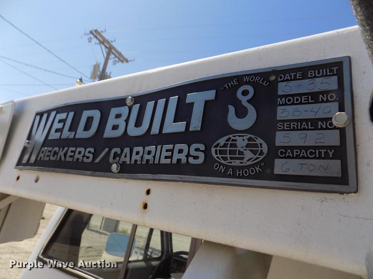 image for item DB9108 1985 Chevrolet Custom Deluxe K30 tow truck