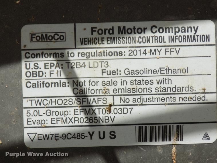 image for item DD3460 2014 Ford F150 SuperCrew pickup truck