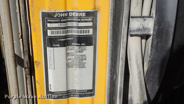 image for item DD6547 2002 John Deere 6420 tractor