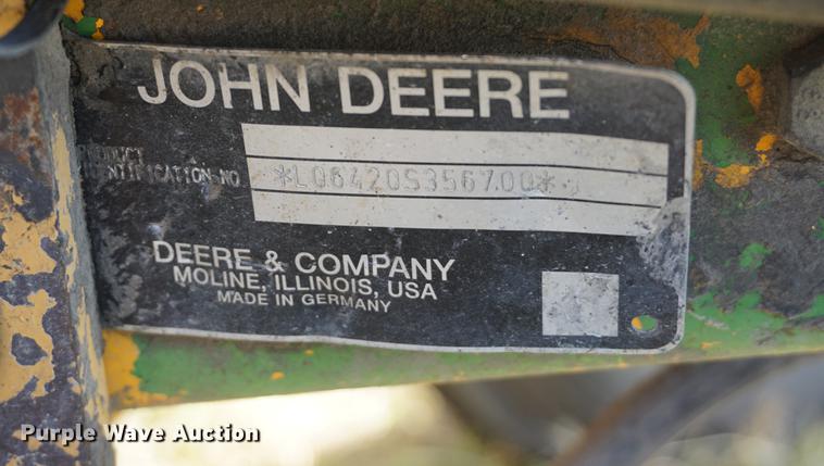 image for item DD6547 2002 John Deere 6420 tractor