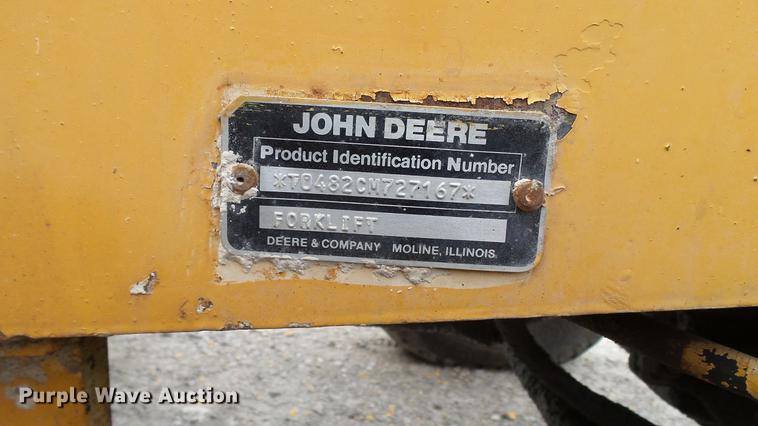 image for item DD7373 1986 John Deere 482C forklift