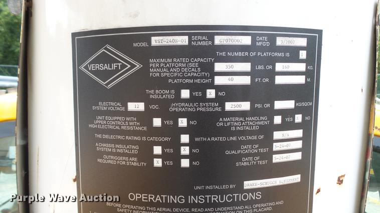 image for item DD7389 2008 Ford F550 Super Duty XL bucket truck