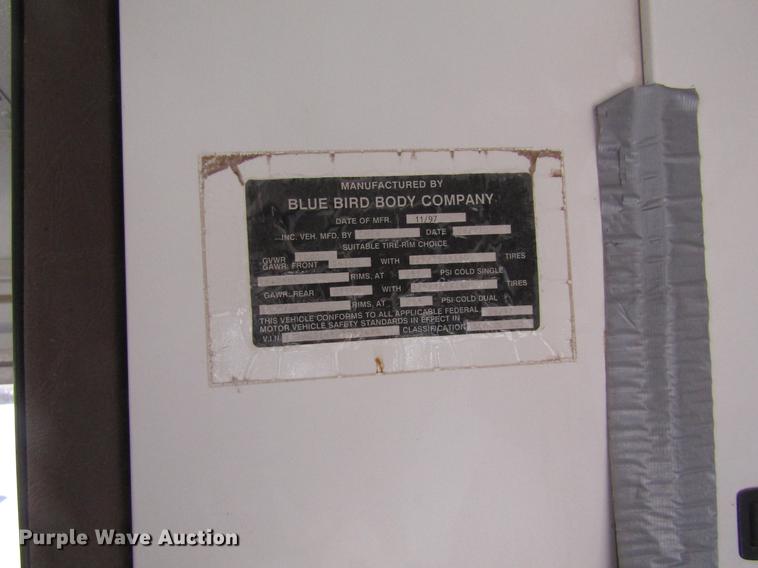 image for item DD8909 1998 Chevrolet Express G3500 school bus