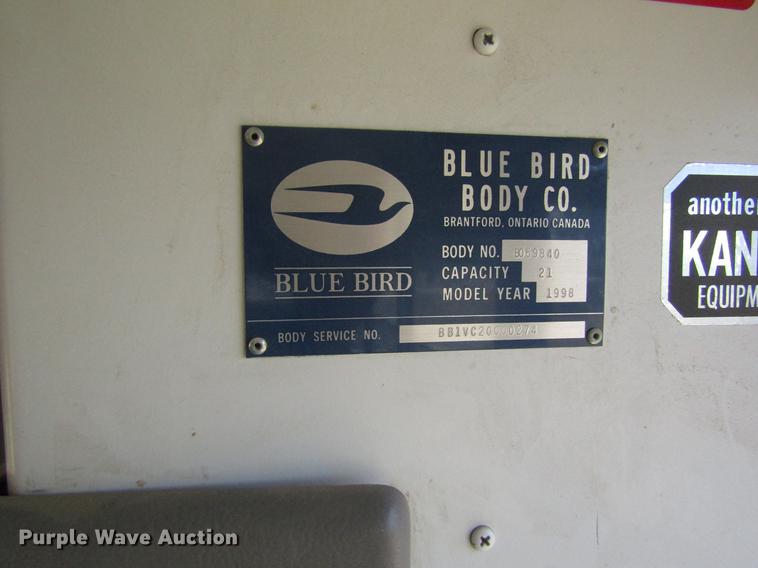 image for item DD8909 1998 Chevrolet Express G3500 school bus