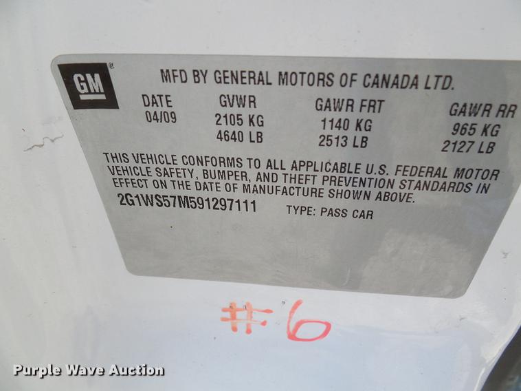 image for item DE5224 2009 Chevrolet Impala Police Cruiser