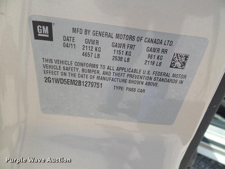 image for item DE5226 2011 Chevrolet Impala Police Cruiser