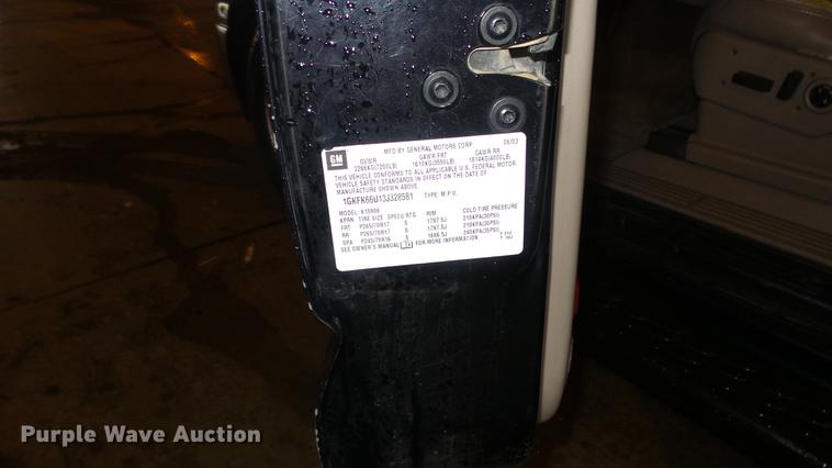 image for item DE7292 2003 GMC Yukon Denali XL SUV