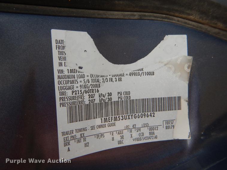 image for item DF1879 2000 Mercury Sable LS