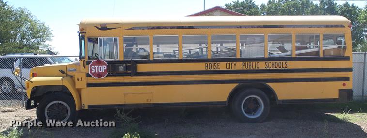 image for item DF2758 1992 Ford B600 Blue Bird school bus