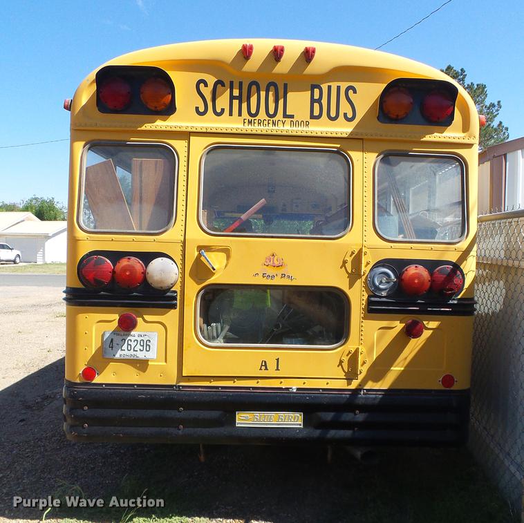 image for item DF2758 1992 Ford B600 Blue Bird school bus