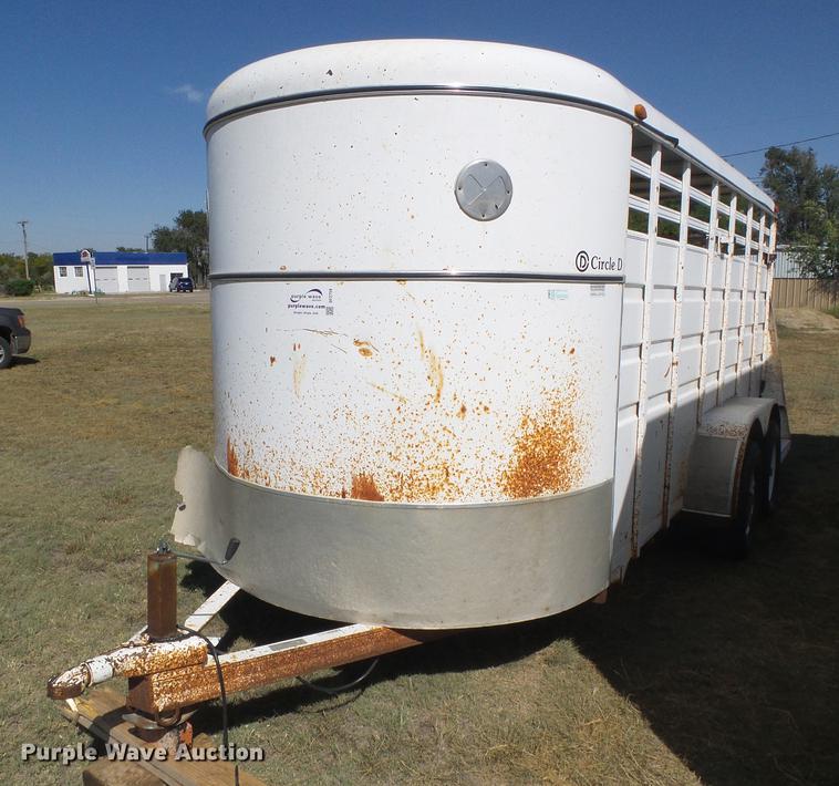 image for item DF2759 1997 Circle D livestock trailer