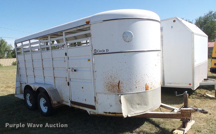 image for item DF2759 1997 Circle D livestock trailer