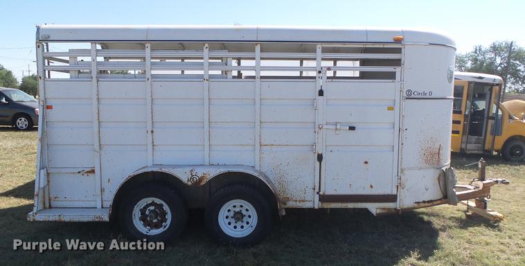 image for item DF2759 1997 Circle D livestock trailer