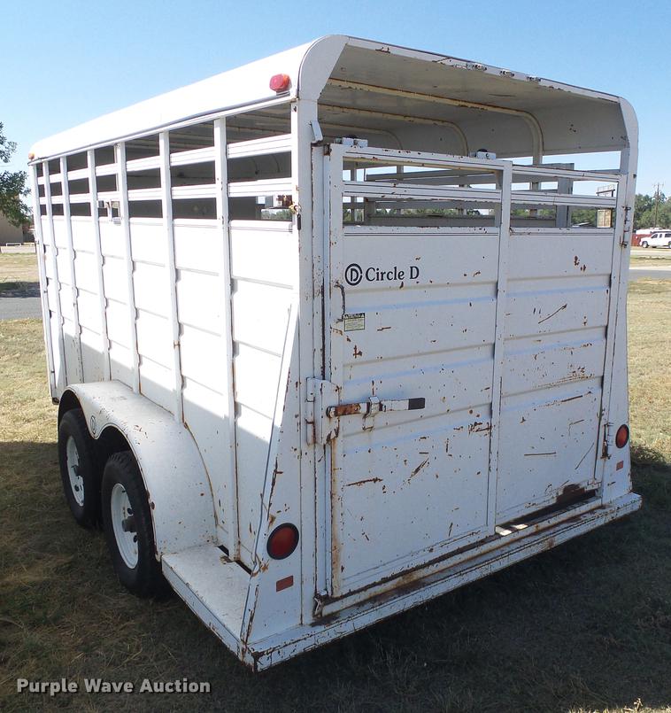 image for item DF2759 1997 Circle D livestock trailer